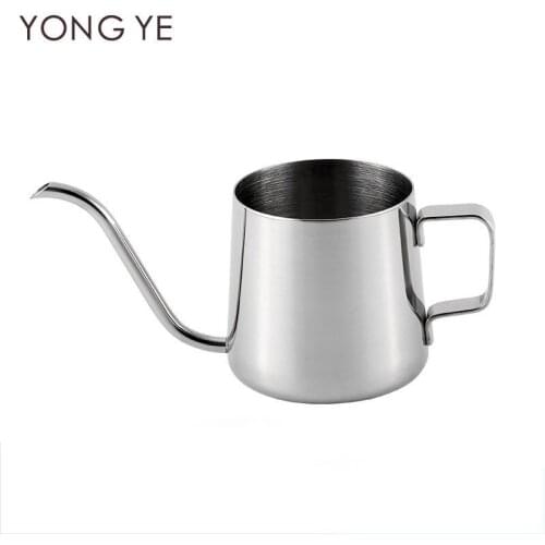 Household Hand Wash Pot Coffee Pot Ear Pot 304 Stainless Steel Drip Dripping Narrow Mouth Narrow Mouth Pot