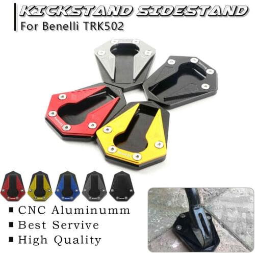 For Benelli TRK502 TRK 502/X TRK502X Motorcycle CNC Kickstand Plate Extension Pad Stand Enlarge