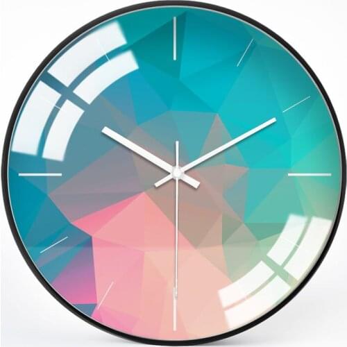 Home Living Room Decor Creative Wall Clock Wooden Wall Clock Bedroom Room Decoration Clocks Watch Modern Fashion Silent Metal