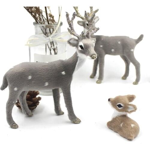 Simulation Cute Sound Attract Kids Attention Furry Deer/Chick Lifelike Plush Elk/Chicken Kids Christmas Toy Gift Navidad Decor