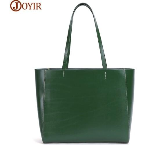 JOYIR Genuine Leather Womens Shoulder Bag Fashion Designer Ladies Handbag Tote Bag Large Capacity sac bolsa feminina 2020