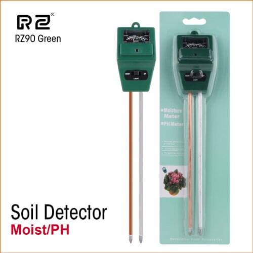 RZ Mini Soil Moisture Humidity Measuring PH Meter Soil Moisture Monitor Hygrometer Gardening Plant Farming Sunlight Tester