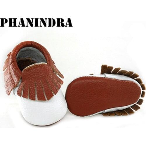 2020 Fashion Genuine Leather Baby Moccasins Shoes slip-on grey white baby boys shoes Newborn mix color shoes infant first walker