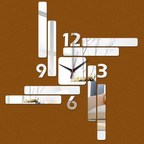 New living room quartz large 3d wall clock modern design watch home decoration diy crystal vintage clocks