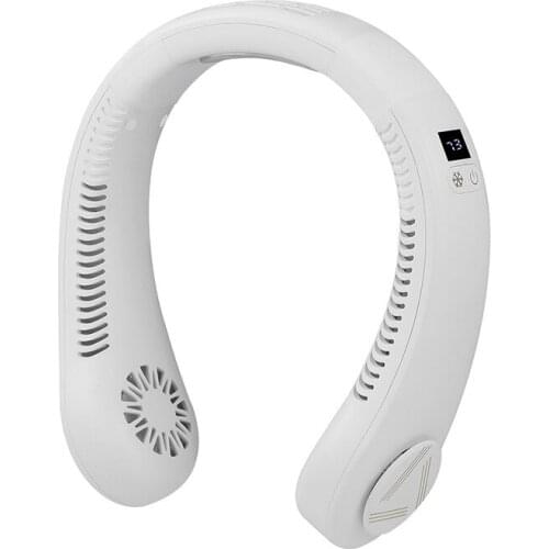 New Lazy Neck Fan Rechargeable USB Leafless Neck Convenient Portable Fan