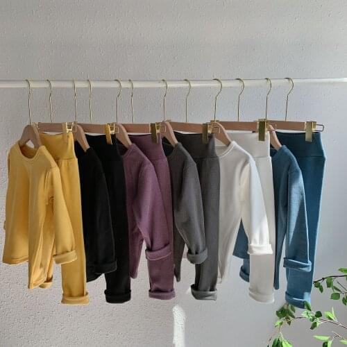 Childrens Pajamas Suit 2020 Winter New Kids Pajamas Toddler Underwear Suits for Boys and Girls Baby Sleepwear Home Clothes 2-8Y