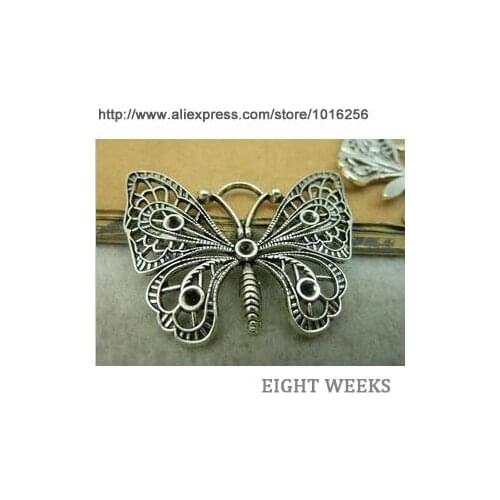 Zinc alloy pendant jewelry accessories diy handmade material charms can point to drill the butterfly