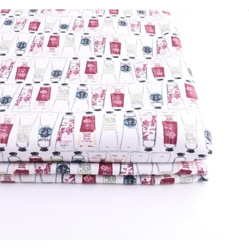 Printed Cotton Fabric Cartoon Toothpaste Cute sewing cloth for Kids Pillowcase Tablecloth Placemat Bags Material Handmade 120CM