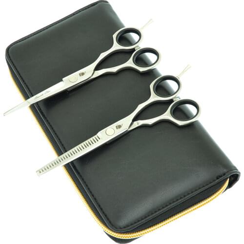 5.5" Smith Chu Hairdressing Scissors Stainless Steel Professional Salon Barbers Cutting Scissors Hair Thinning Shears Set A0030C