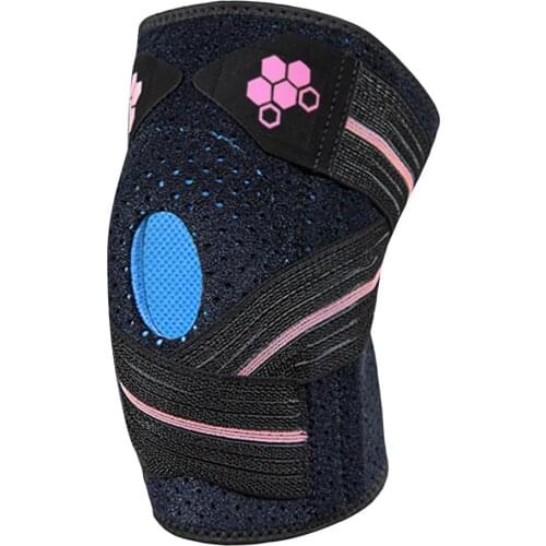Sports Band Compression Silicone Knee Pads, Fitness Running Climbing Knee Pads Adjustable (one Pack)