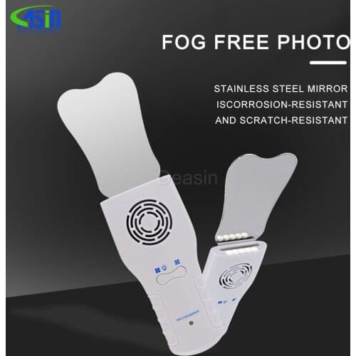 Dental orthodontic imaging LED fog free photo mirror stainless steel refractor cavity obervation reflector