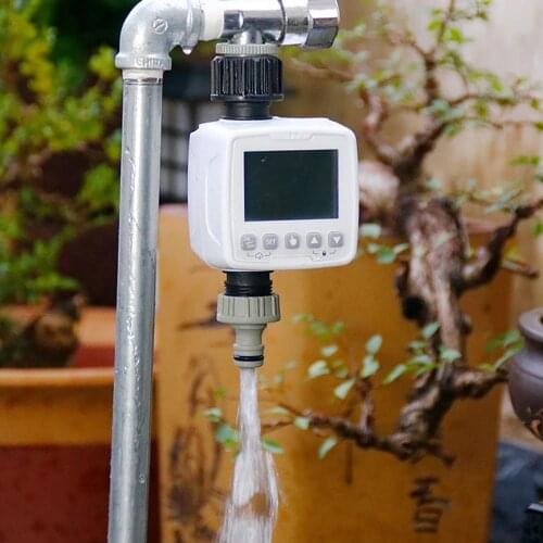 Watering Timer with Rain Sensor Garden Irrigation Timer Water Level Sensor Automatic Watering Irrigation Controller System