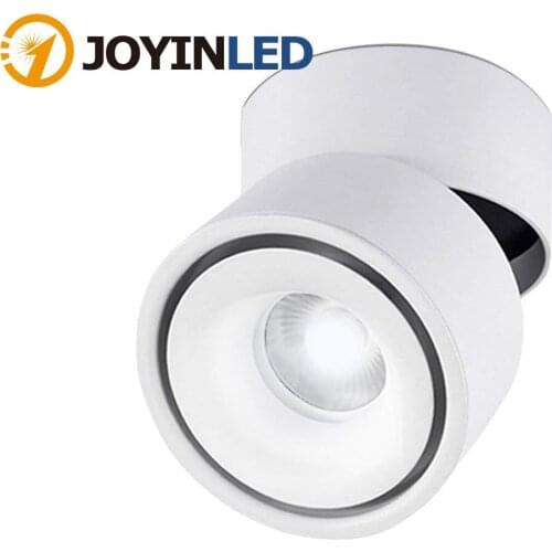Indoor 10W LED Spotlight 360 degree Adjustable Ceiling Down light Surface Mounted COB Lighting Aluminum Wall Lamp or Spot Light