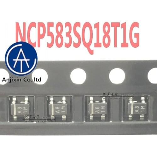 10pcs 100% orginal new real stock Voltage regulator NCP583SQ18T1G NCP583 1.8V silk screen A8 SOT-343