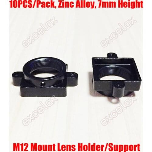 10PCS/Pack 7mm Height Short M12 Mount Zinc Alloy Lens Support Holder CCTV Camera Module Board Screw Spacing Bracket Adapter