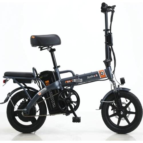 14 Inch Folding Electric Bicycle MTB 48V350W Brushless Motor 48v8ah Lithium Battery BIKE STEEL FRAME