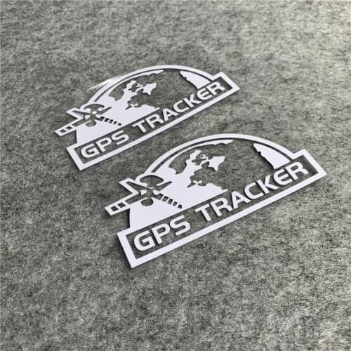 2PCS GPS TRACKER Map Sticker Motor Bike Bicycle Warning Decorate Decal