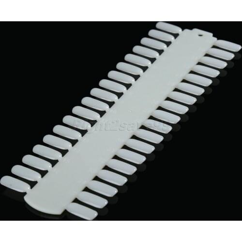 36 Tips Nail Art Practice Tips Display Plastic Nature color DIY Nail Color Sample Polish Chart Gel Card Board Salon Equipment