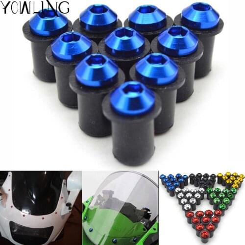 5mm Universal motorcycle Windshield Spike Bolts Screw Nuts accessories for yamaha MT-07/FZ-07 FZ-09 MT-09/SR FZ1 FAZER MT-10 R1