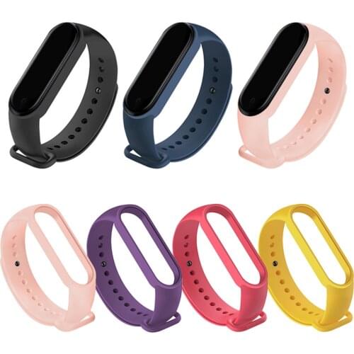 6colors TPU Watch Strap Band For Xiaomi Mi Band 5 Smart Watch Wrist M5 Bracelet For Xiaomi MiBand 5 Miband Strap Replacement
