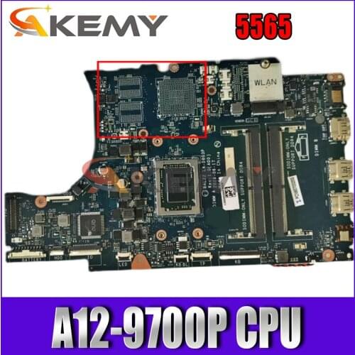 Brand New CN-0N7GMF N7GMF FOR DELL INSPIRON 5565 Laptop Motherboard BAL22 LA-D803P REV:1.0(A00) A12-9700P Mainboard 100%tested