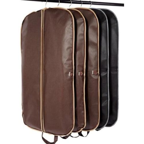 20pcs/lot Black Coat Clothes Garment Suit Cover Bags Dustproof Hanger Storage Protector Travel Storage Organizer Case ZA4234