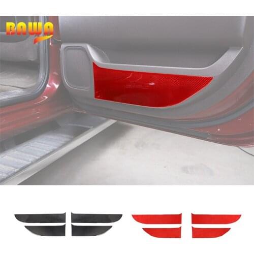 BAWA ABS Door storage compartment panel Decoration Cover Sticker for Chevrolet Silverado 2014-2017 Interior Accessories