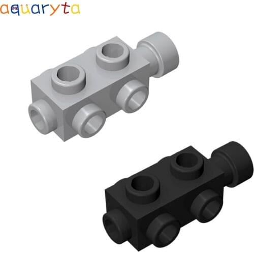 Aquaryta 20pcs Building Blocks Parts MOC Brick Modified 1x2x2/3 with Studs on Side Compatible with 4595 Creative Toy for Teens