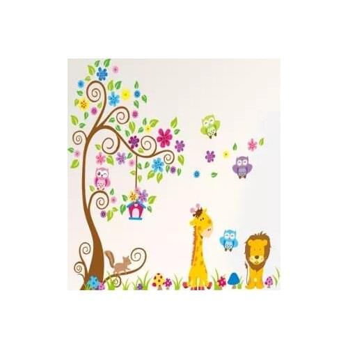 Kindergarten Children Room Animal Waterproof Home Decor Wall Stickers Wallpaper