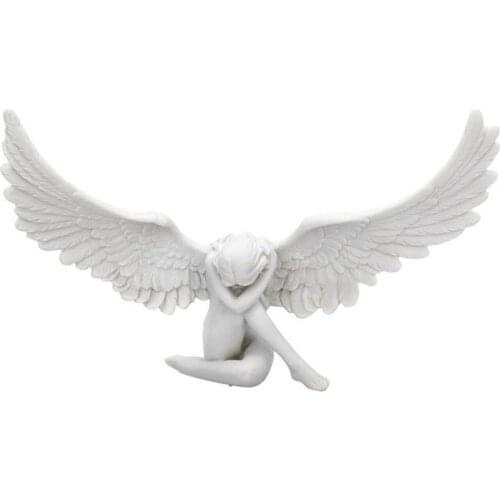 Sobbing Angel Figurine Resin Statue Ornament Artistic Sculpture Craft Home TV Cabinet Home Office Decoration Accessory Benchmark