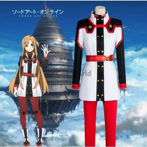 Sword Art Online SAO Movie: Ordinal Scale Yuuki Asuna Coat Tops Pants Uniform Anime Outfit Cosplay Costumes