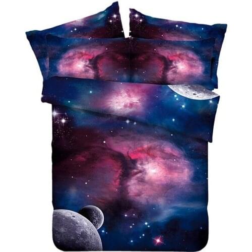 Star Moon Bedding set Cal King queen size full double fitted sheet sheets quilt duvet cover bed in a bag bedspread bedsheet 6pcs