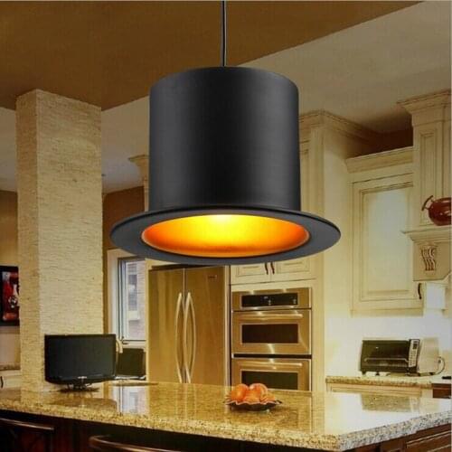 Modern European Retro Chandelier led lamps black industry living room chandelier E27 led lustre light Chandeliers