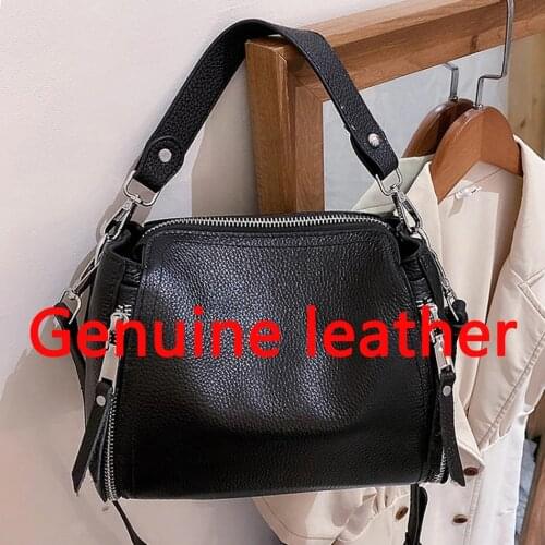 100% Genuine Leather Small Tote Ladies Hand Bags for Women 2021 Summer Style Designer Shoulder Messenger Bag Clutch Purse Sac
