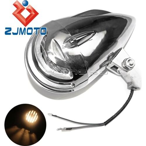 Motorcycle H4 Headlight Headlamp Hi-Lo 4-3/4" Bullet Headlight Finned Grille Lighthouse For Harley Cafe Racer Cruiser Custom
