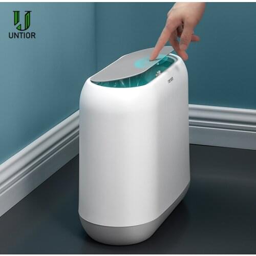 UNTIOR Large Capacity 10L Trash Cans For The Kitchen Bathroom Wc Garbage Rubbish Bin Dustbin Bucket Crack Press-Type Waste Bin