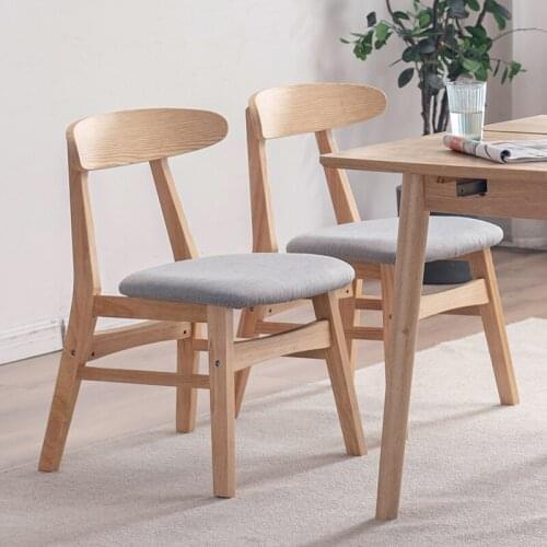 Solid Wood Dining Chair Household Stool Back Modern Simple Cafe Restaurant Solid Wood Dining Table Chair Nordic Study Chair