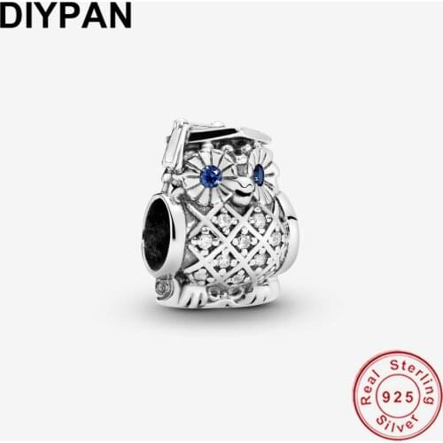 Fit Orignal Charms Bracelet European Evil Eye Charm Bead Pave CZ Crystal Lucky 100% Real 925 Silver Jewelry Making Gifts