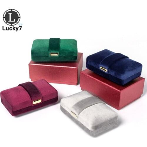 Stud Earrings Storage Box Drop Earrings Pendant Organizer Case Highly Velvet Small Necklace Jewelry Display Gift Packaging Boxes