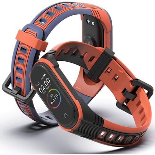For Xiaomi Mi Band 5 4 3 Silicone Wrist Strap Replaceable Straps for Mi Band4 Band3 Band5 Wrist Bands Bracelet Straps
