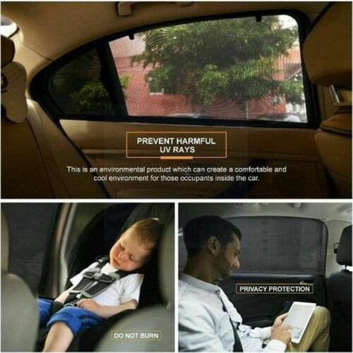 Car Side Window Sunshade Vehicles Window Shade Cover Mesh Window Lightproof Cover Sunscreen Curtain Protector Mosquito-proo U5A3