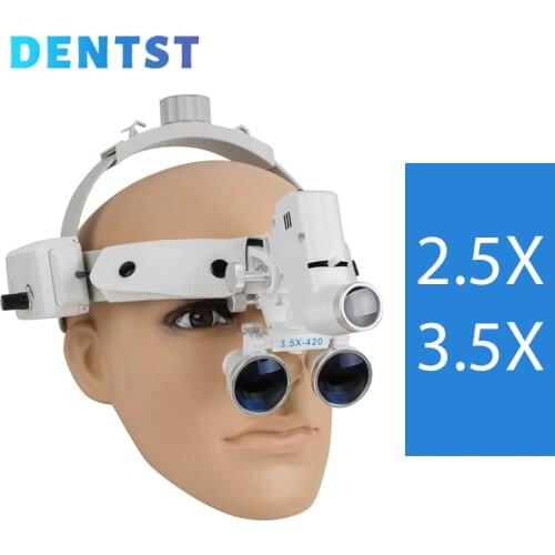 Dentista Dental LED Head Light Lamp for Binocular Loupes Brightness Spot Ajustable Odontologia Lab Headlamp Surgical Headlight