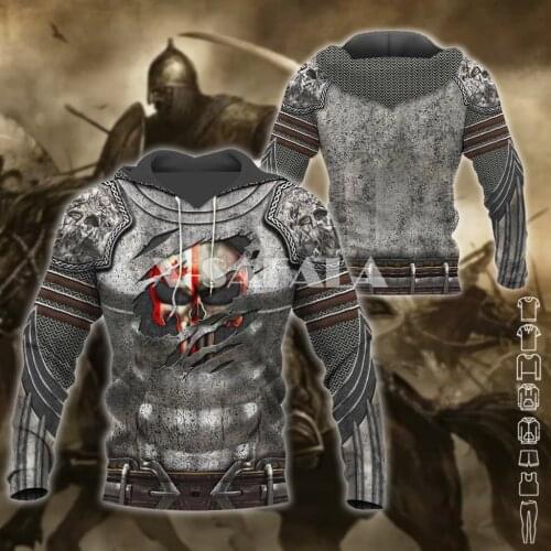 Love Country Canada Armor Skull 3D Print XS-7XL Hoodie Man Women Harajuku Outwear Zipper Pullover Sweatshirt Unisex-3