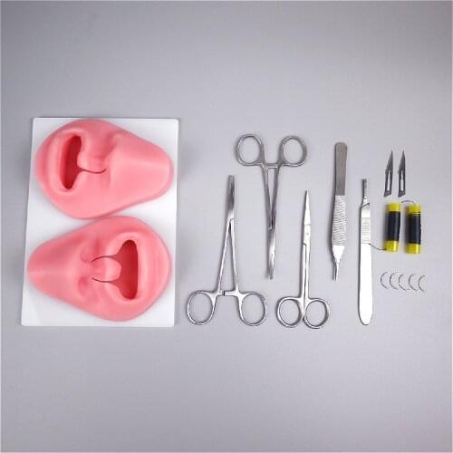 Cleft lip suture training Silicone module Rabbit lip repair and suture set Medical suture practice of suture package