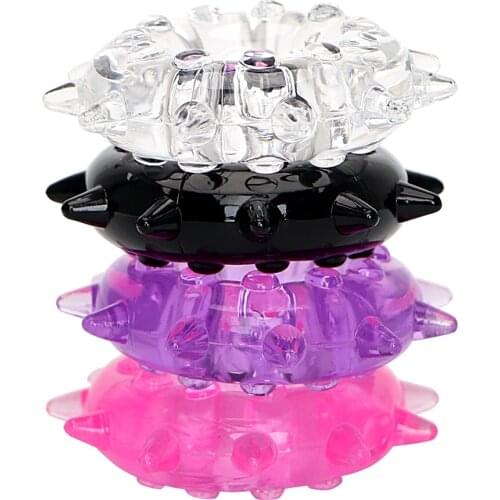 Silicone Delay Ejaculation Enlargement Male Erection Stretcher Cock Ring Sex Toys for Men Extender Penis Ring