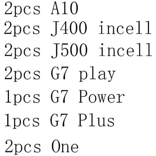 LCD Mixed products for different model