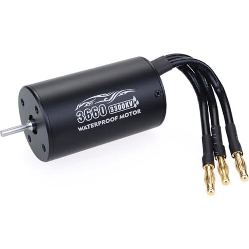 3660 Brushless Motor 2600/3300KV 1200W Waterproof Sensorless Motor For 1/10 RC Car Truck Spare Parts Acessories