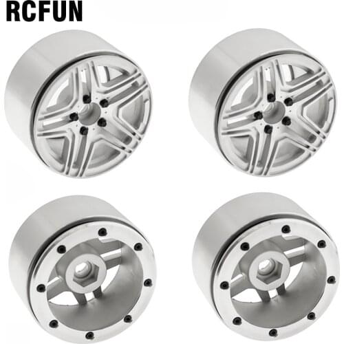 4PCS Metal 2.2 Inch Wheel Rim for 1/10 RC Climbing car Wheel lock SCX10 TRX-4 Simulation Mercedes