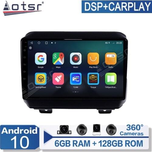 Android 10 Car Radio For Jeep Wrangler 2018 2019+ Multimedia Video Player Navigation GPS Multimedia Stereo DVD Player
