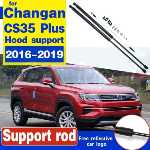For Changan CS35 Plus 2016 - 2019 Car Front Bonnet Hood Engine Cover Lift Support Hydraulic Rod Gas Struts support rod holder